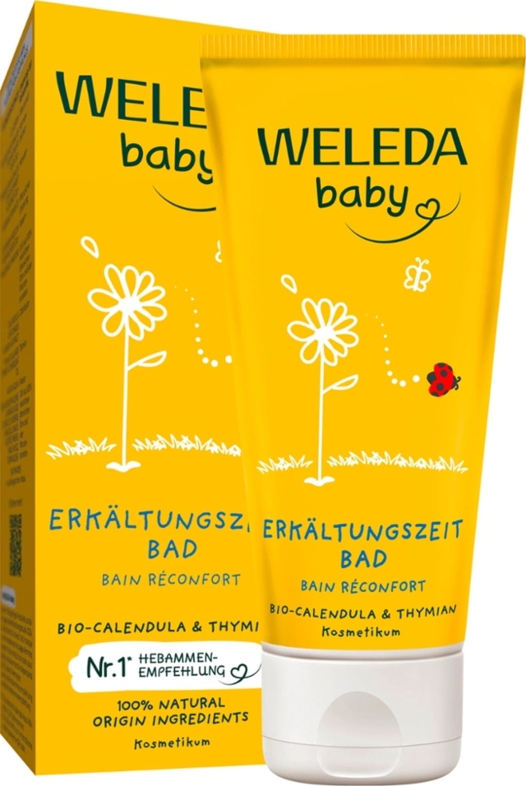 Weleda  baby Erkältungszeit Bad Bio-Calendula & Thymian, 75 ml