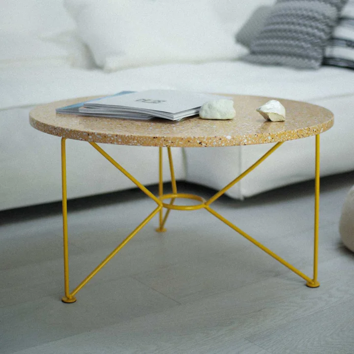 Acapulco Design - The Low Table, H 36 x Ø 65 cm, Terrazzo / azteca