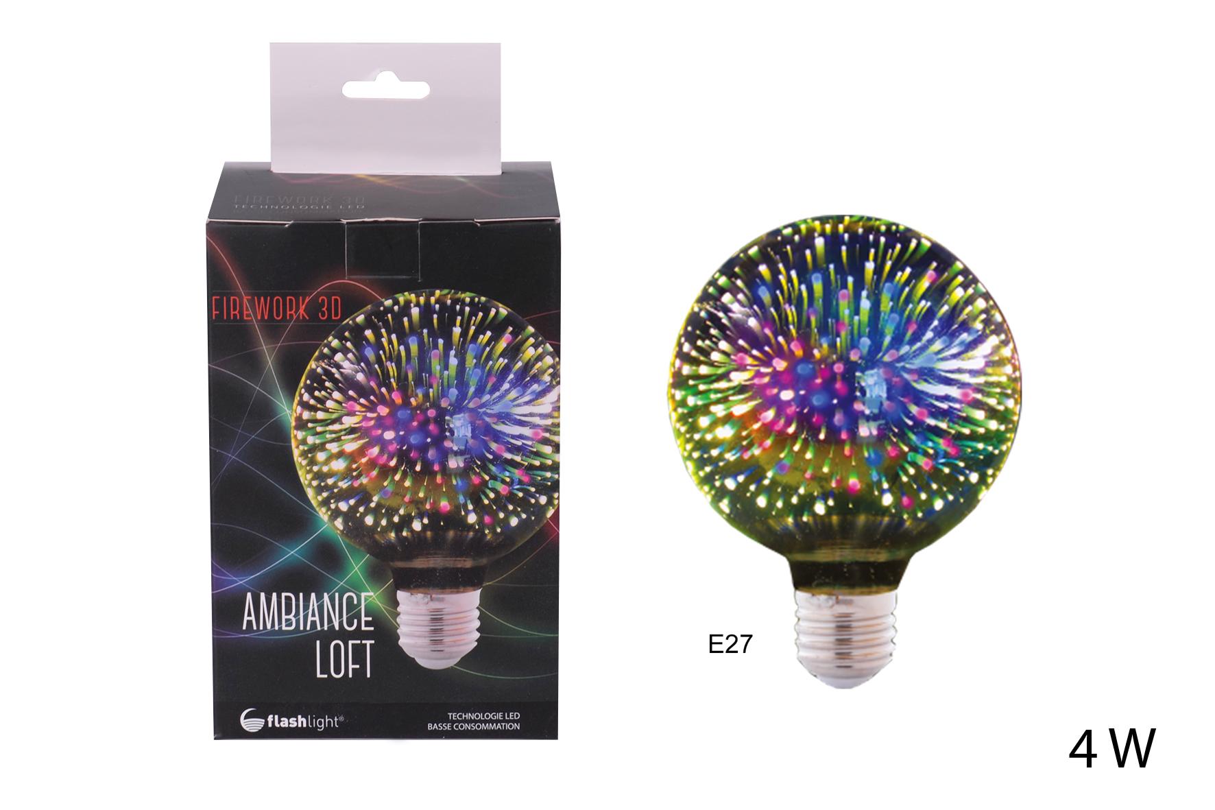 AMPOULE 3D LED G95 E27 4W
