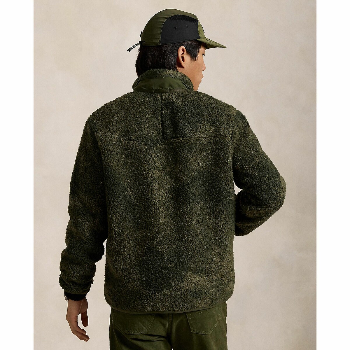 POLO RALPH LAUREN<br>Jaqueta híbrida em sherpa