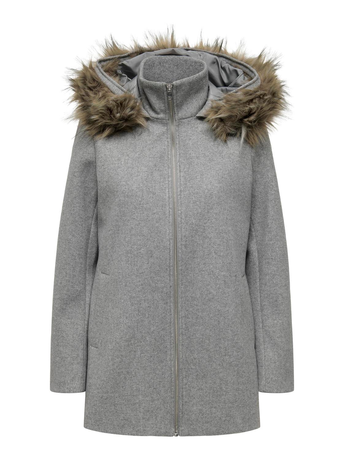 ONLNEWERICA Mantel Medium Grey Melange