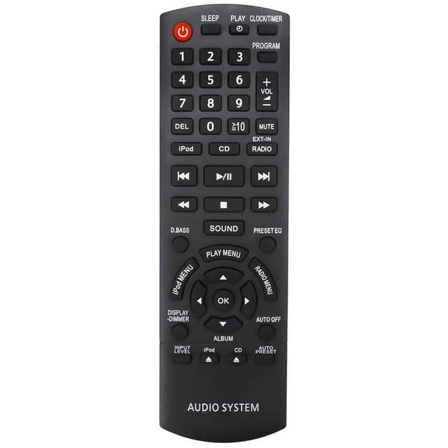 TV fjernbetjening Erstatning for N2QAYB000641 Til Panasonic TV med Easy to Use knap