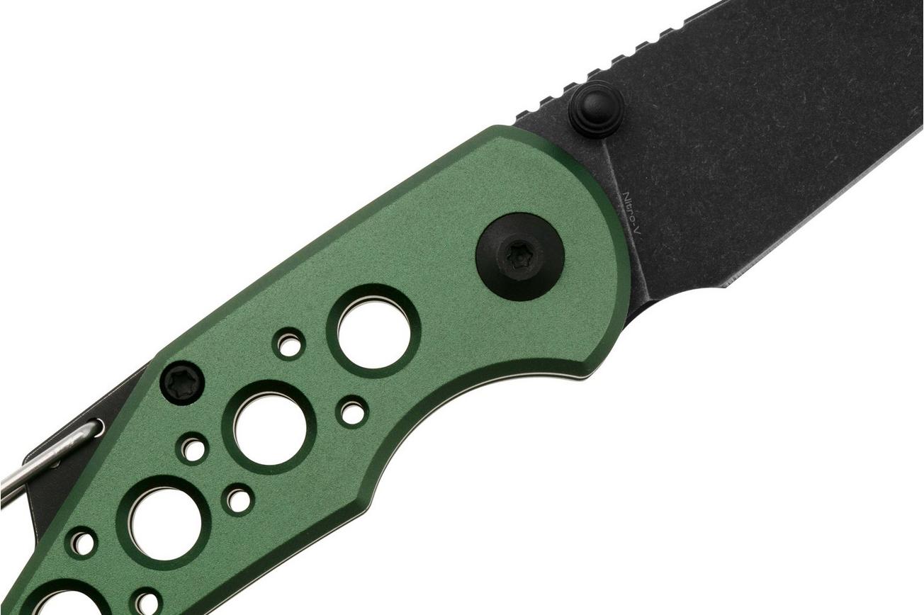 CIVIVI Pragma C23062B-3 Blackwashed, Green Aluminium, zakmes