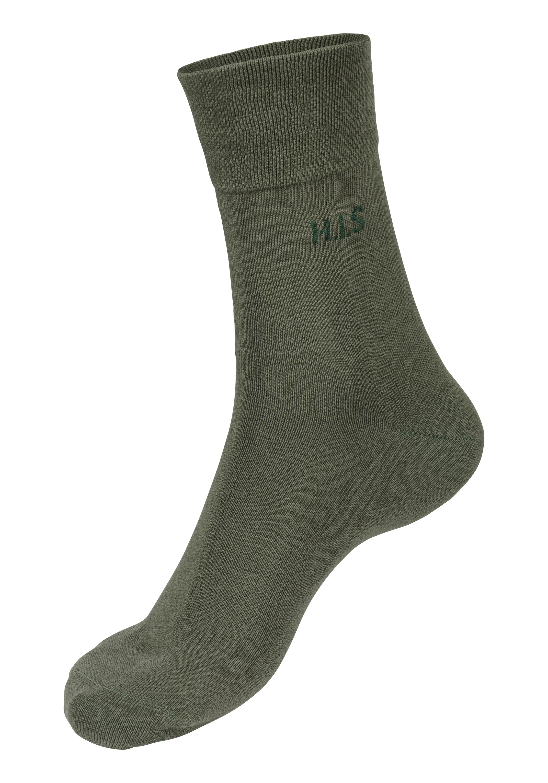H.I.S Socken Packung, 12 Stk. tlg. ohne einschneidendes Gummi