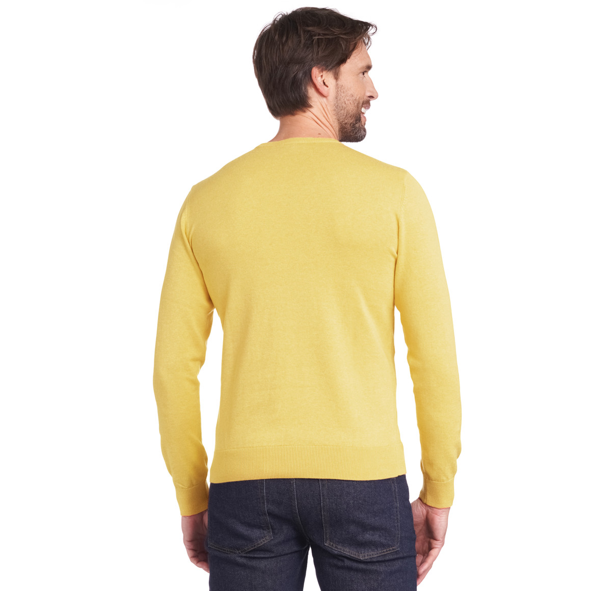 VanVaan Herren Pullover in Unifarben gelb