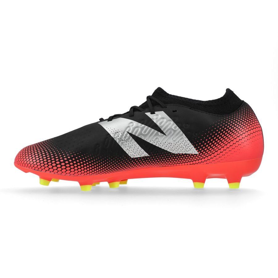 New Balance Tekela V4 Magique FG Flash Point - Noir/Rouge/Argenté