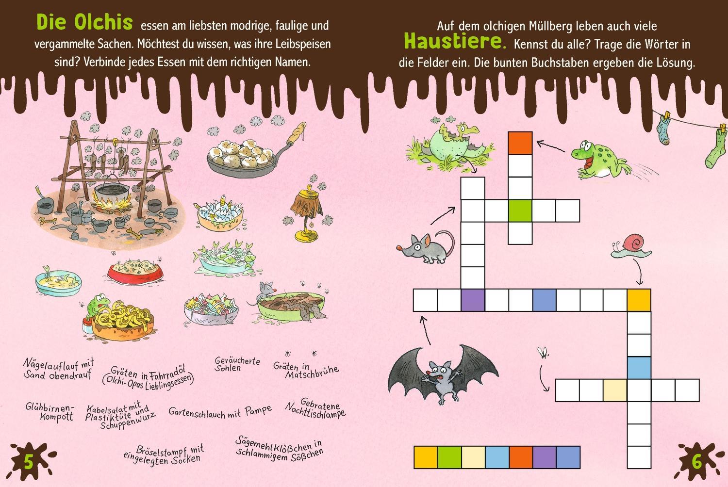Die Olchis. Puzzle im Buch. 100 Teile