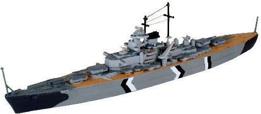 Revell - Bismarck Model Skib Byggesæt - 1:1200 - 05802