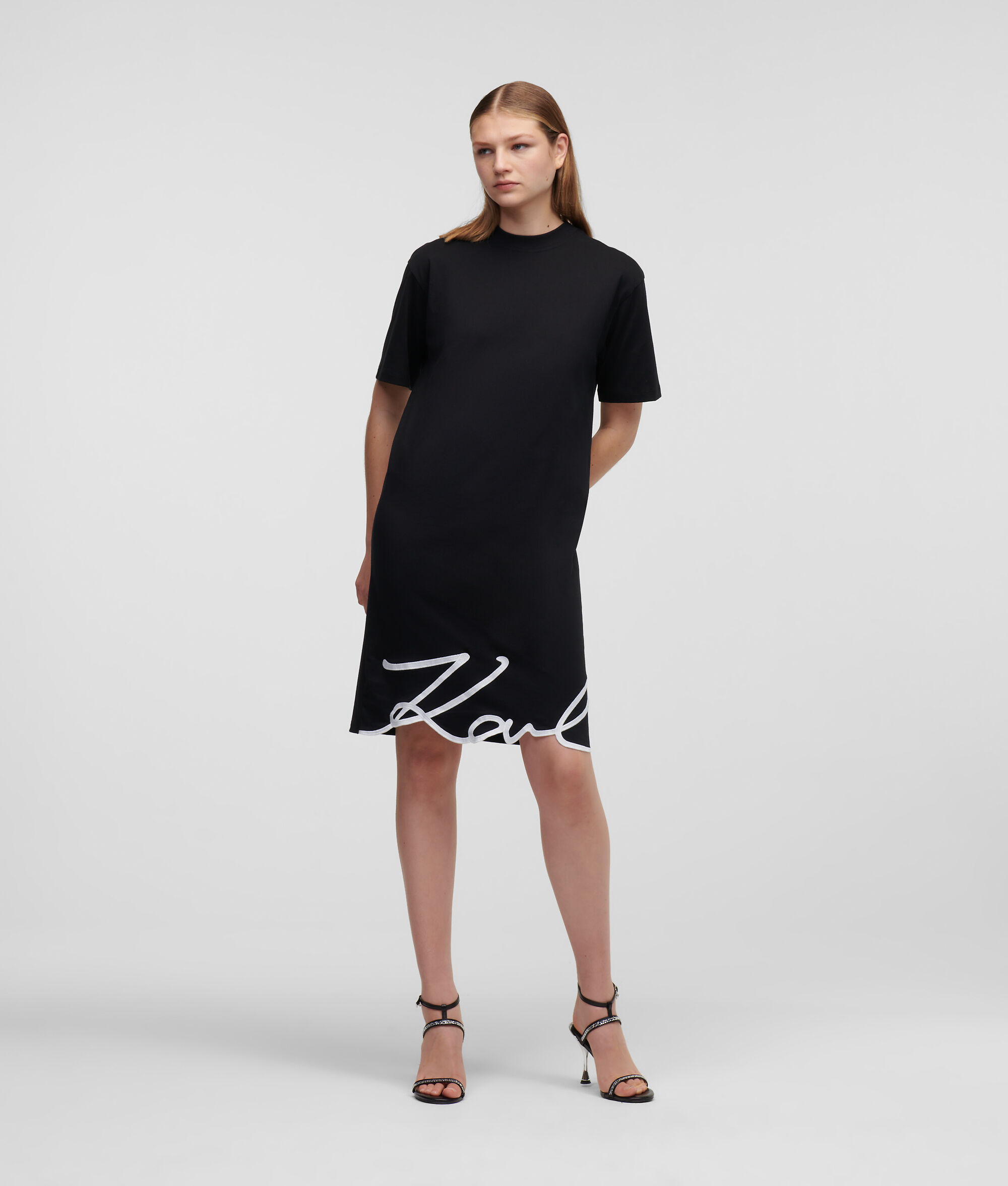ROBE T-SHIRT À OURLET KARL SIGNATURE