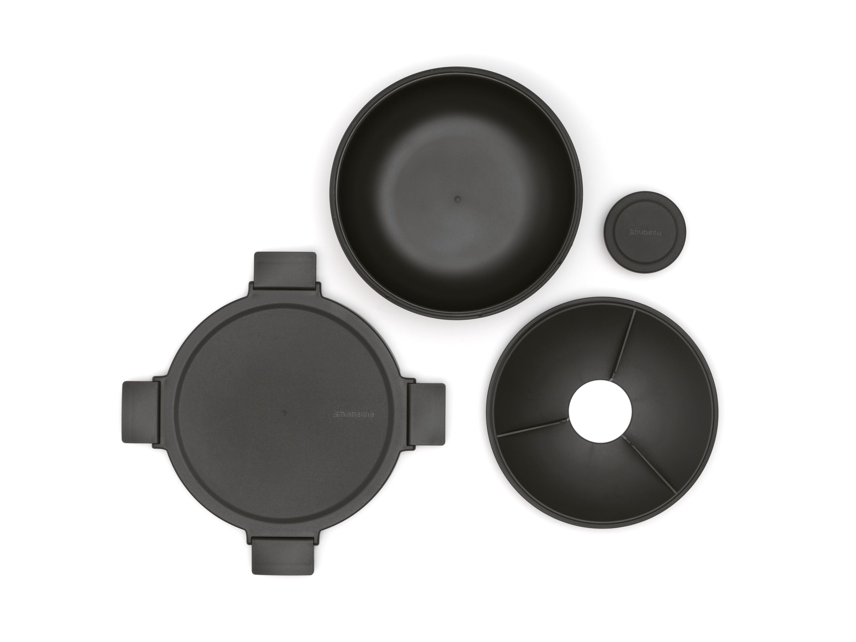 brabantia MAKE & TAKE Salatbox - Dunkelgrau / H: 7.5 cm
