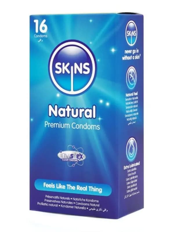 Skins Natural Condoms 16-pack Kondomer