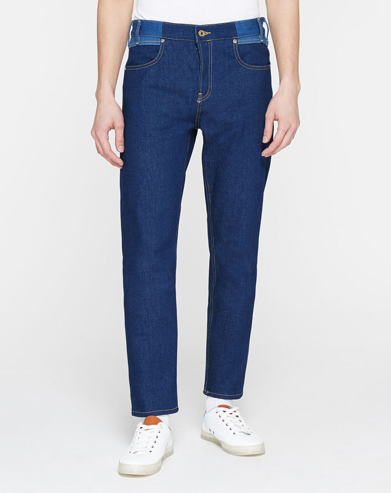 Scotch & Soda Jean Regular Fit taille haute bleu