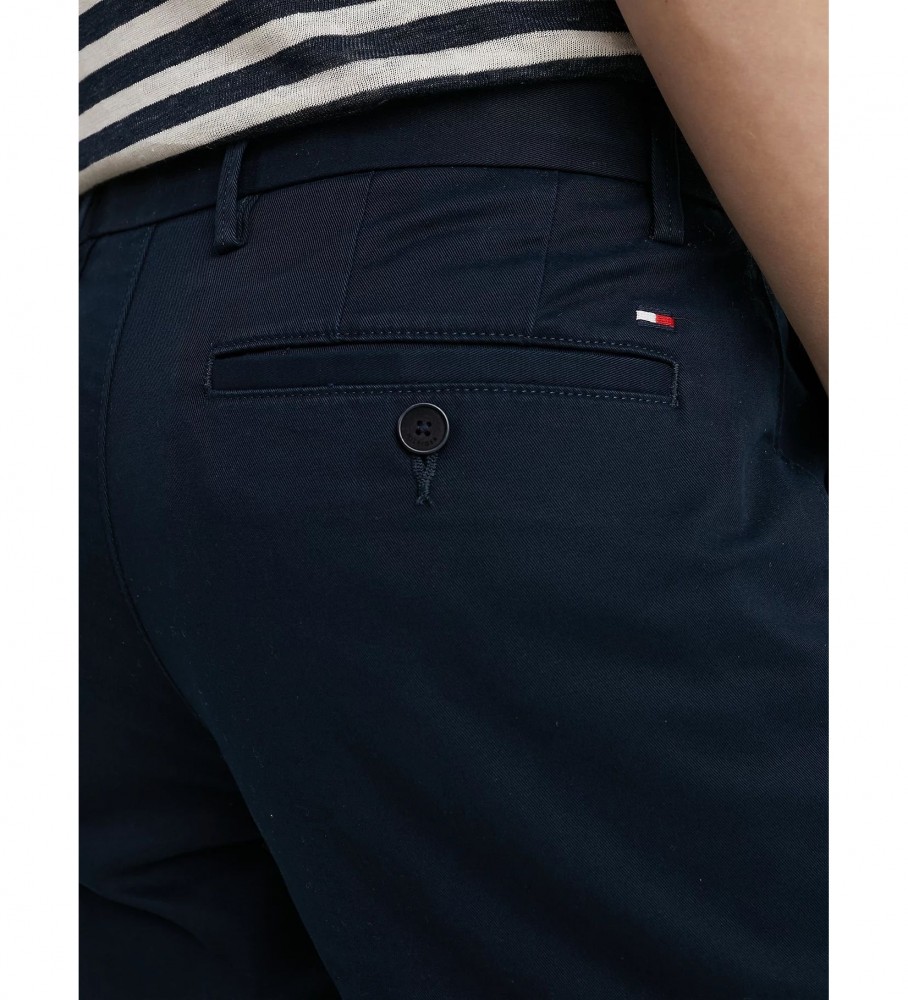 Calça chino Tommy Hilfiger Denton 1985 Collection, azul marinho.
