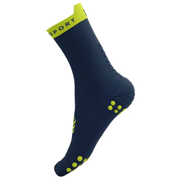 Chaussette running COMPRESSPORT PRO RACING SOCKS V4.0 RUN BLUES/GREEN SHEEN