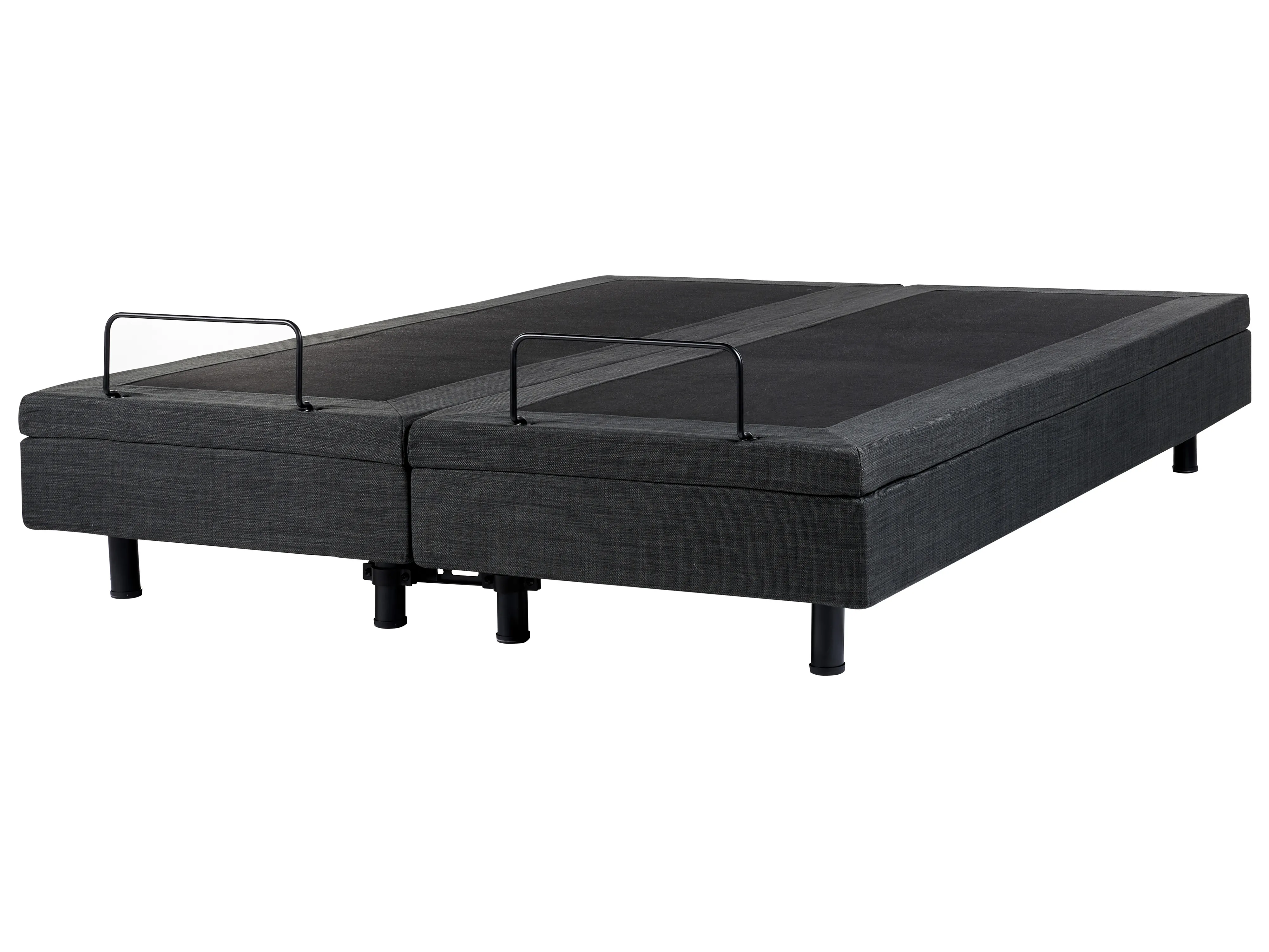 Verstelbaar bed zonder hoofdbord Stof DUKE 180 x 200 cm Donkergrijs