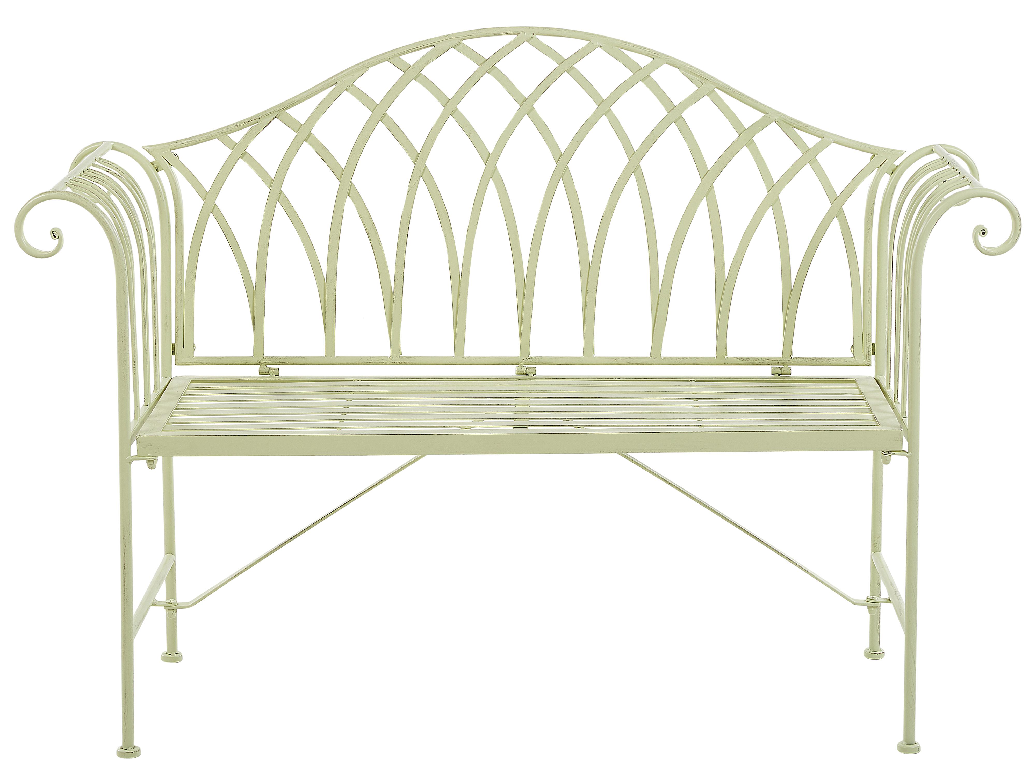 Tuinbank MILAZZO 130 cm Metaal Lichtgroen