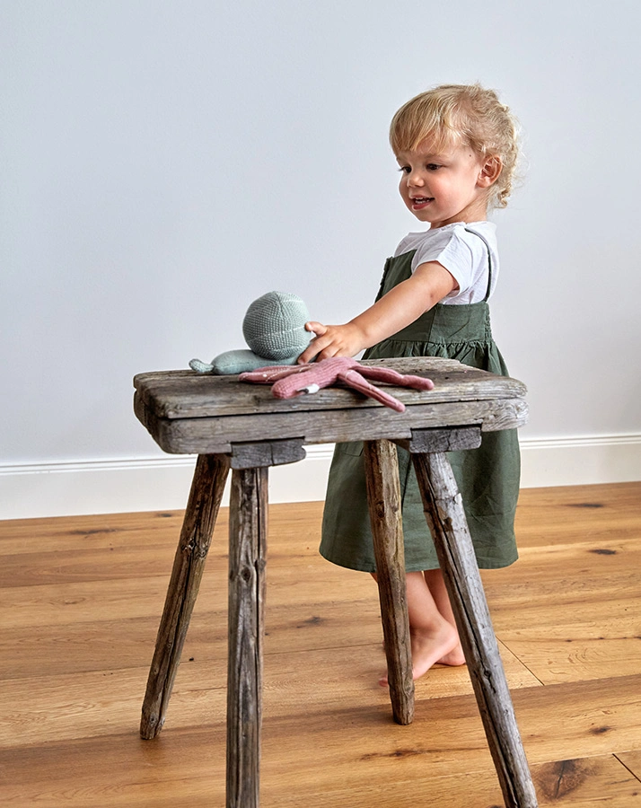 Strick-Rassel GARDEN EXPLORER – LIBELLE in altrosa
