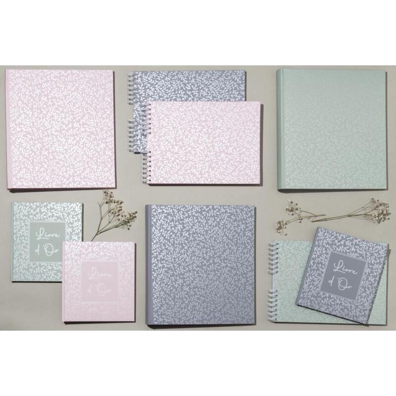 Album photo livre 60 pages blanches AutentiK - Bleu gris