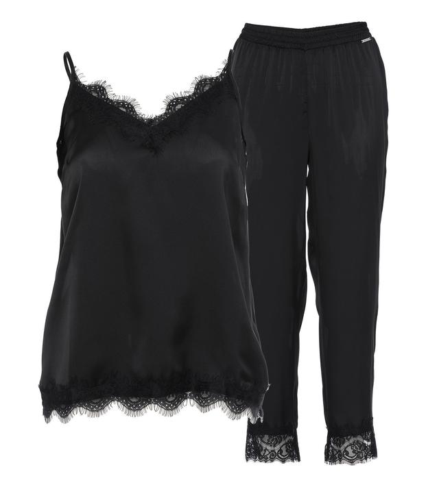 Edelpyjama-Set mit Spitze