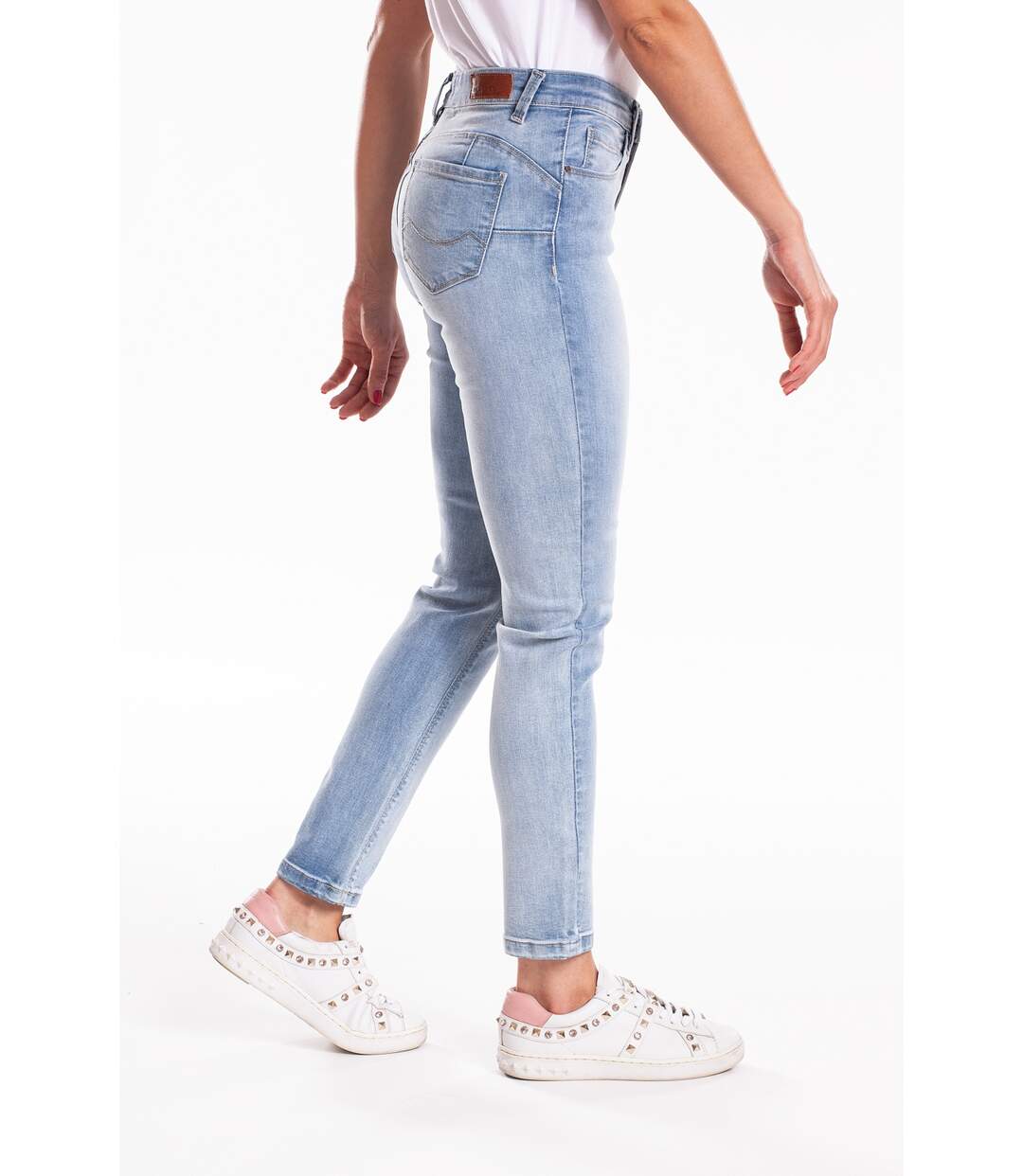 Jeans slim push up stretch CACHOU BLEU CIEL