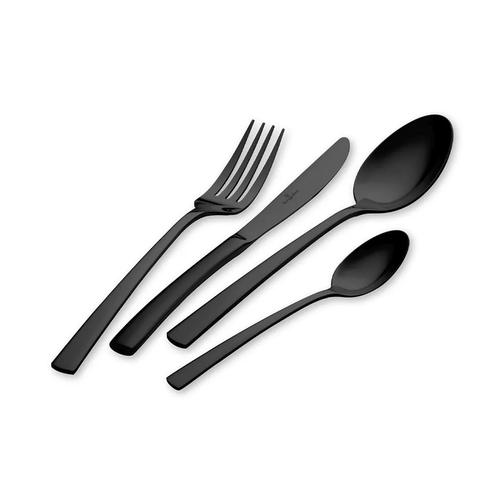 Berlinger Haus 24-teiliges Besteck-Set BLACK Edition