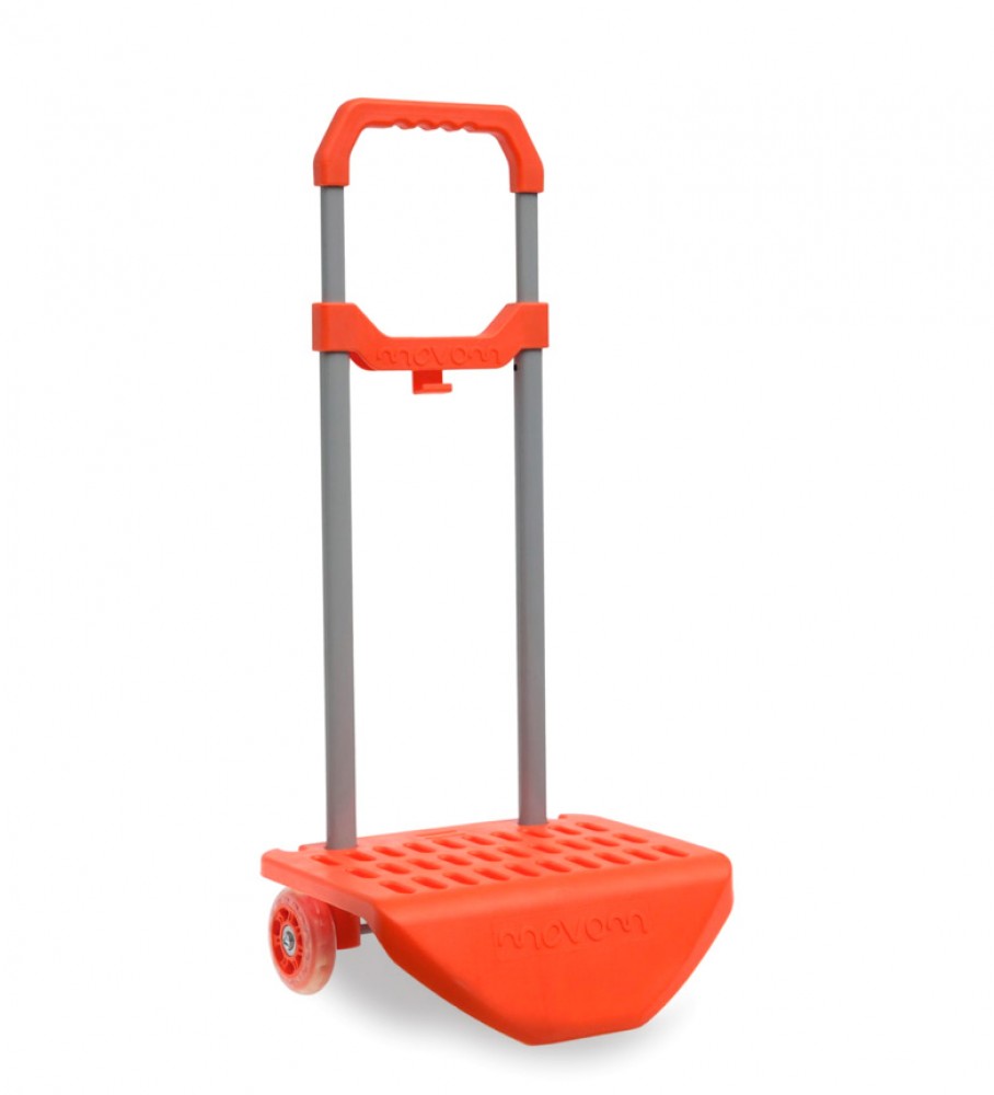 Carrinho escolar Movom laranja - 56x29x23 cm
