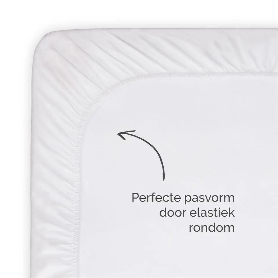 Byrklund - Molton Bed Basics Multifit Topper - 180x220 cm - Wit