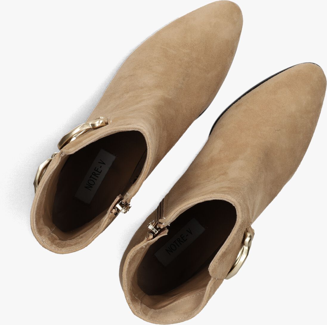 beige notre-v enkellaarsjes 8558