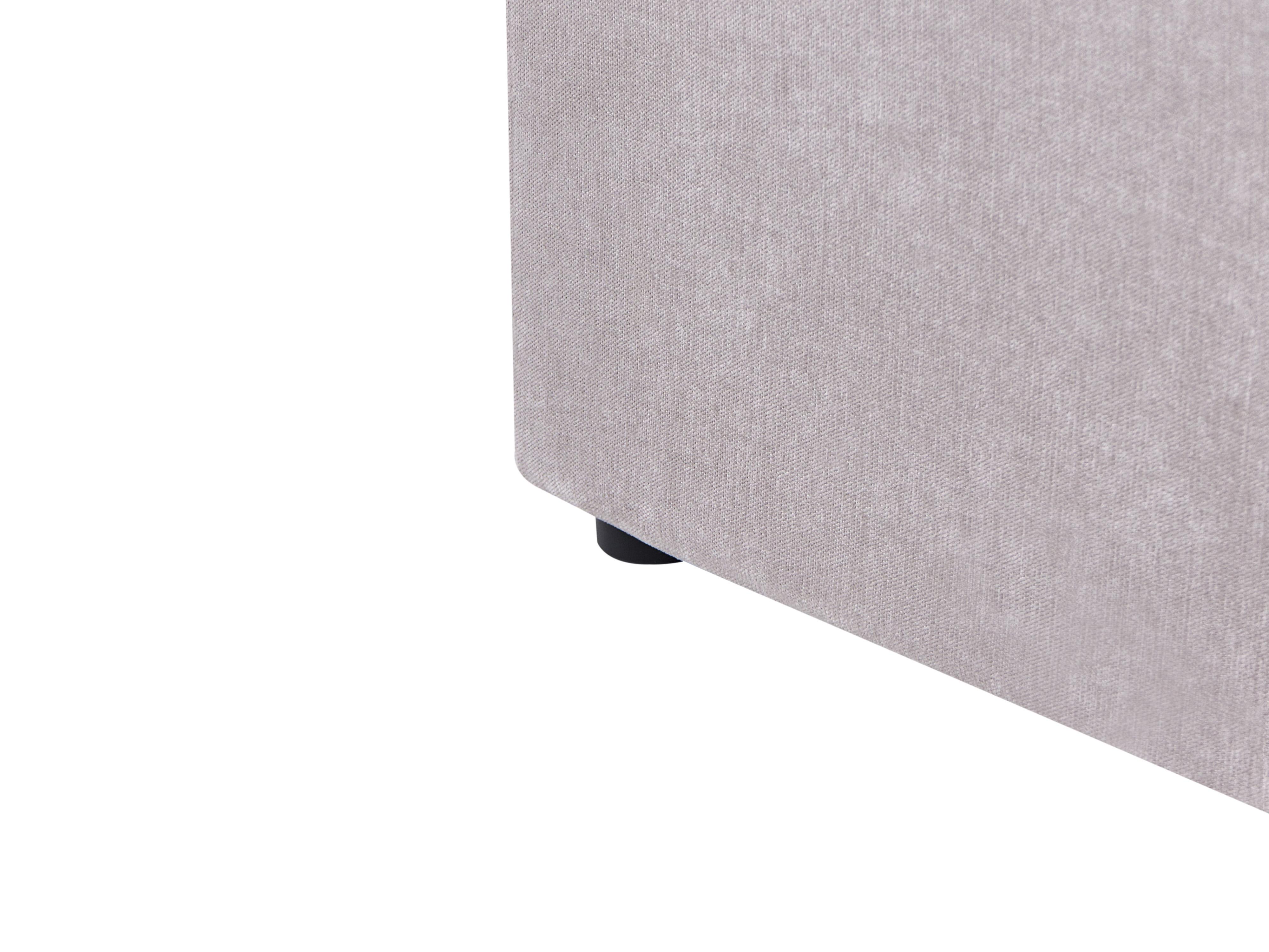 Bed met opbergruimte Chenille NANTERRE 180 x 200 cm Taupe