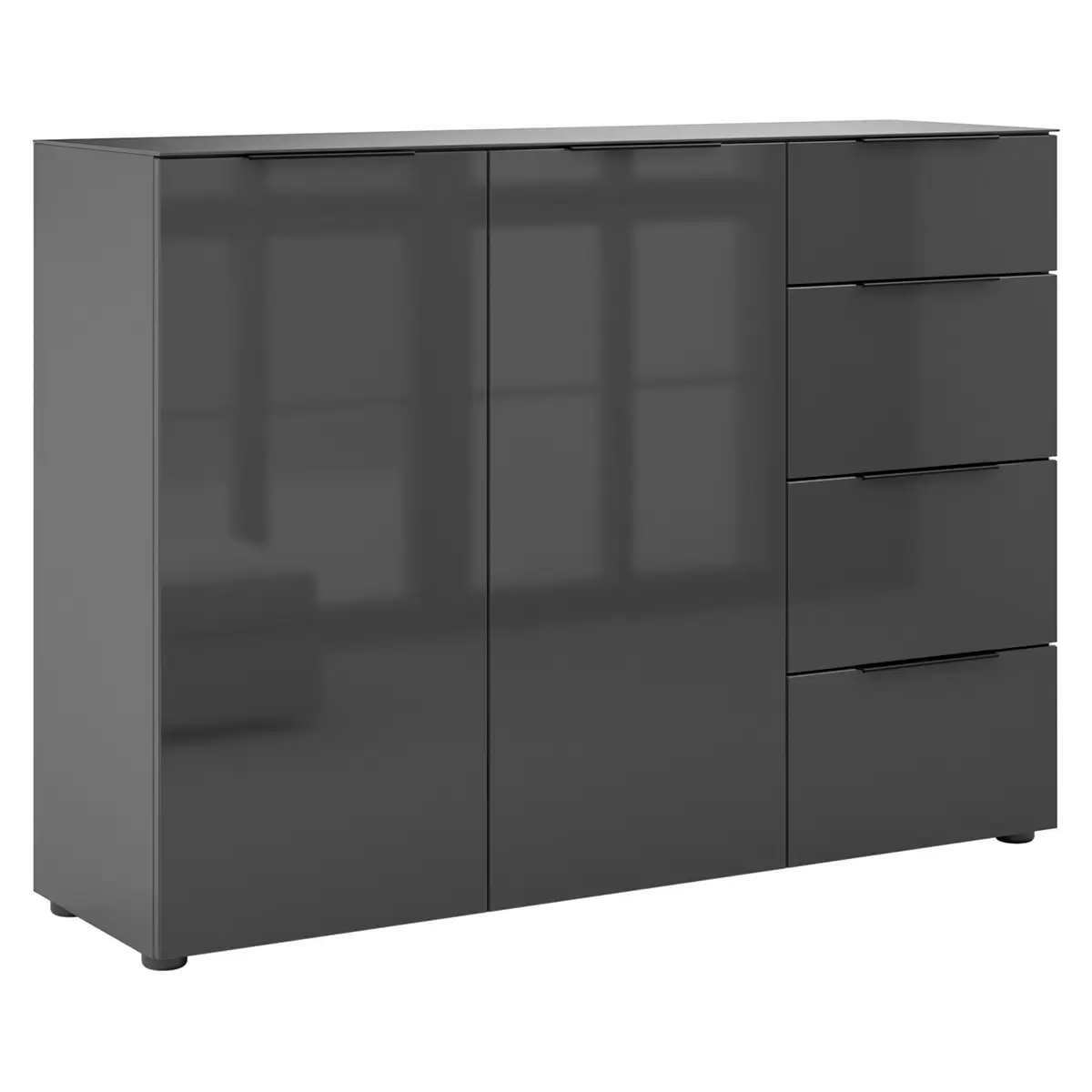 Kommode 2T4S Style Schwarz