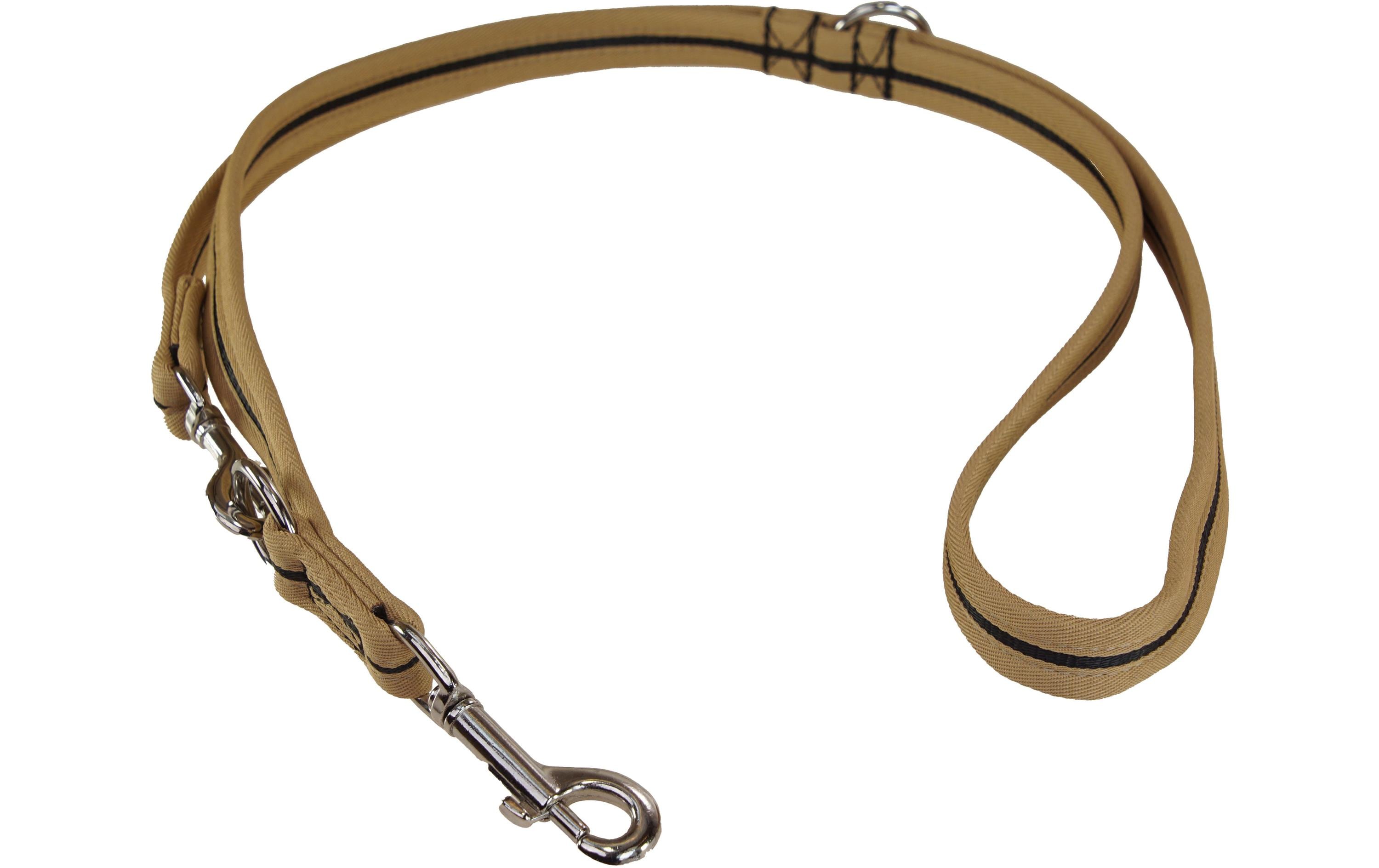 Hundeleine 180 cm, 25 mm, Schwarz/BeigeFührleine für den täglichen Gebrauch