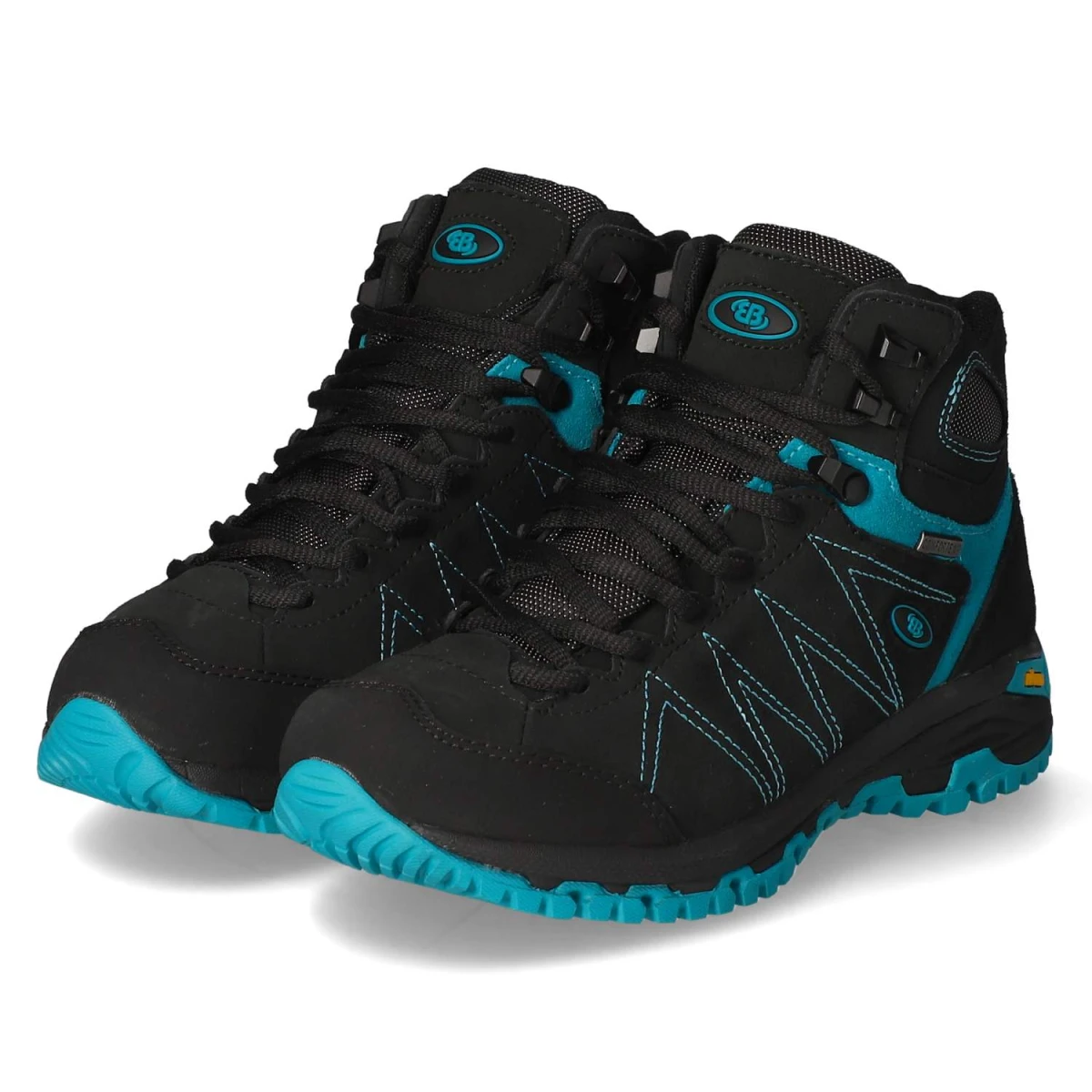 BrüttingOutdoorsneaker MOUNT KAPEL - schwarz/türkis