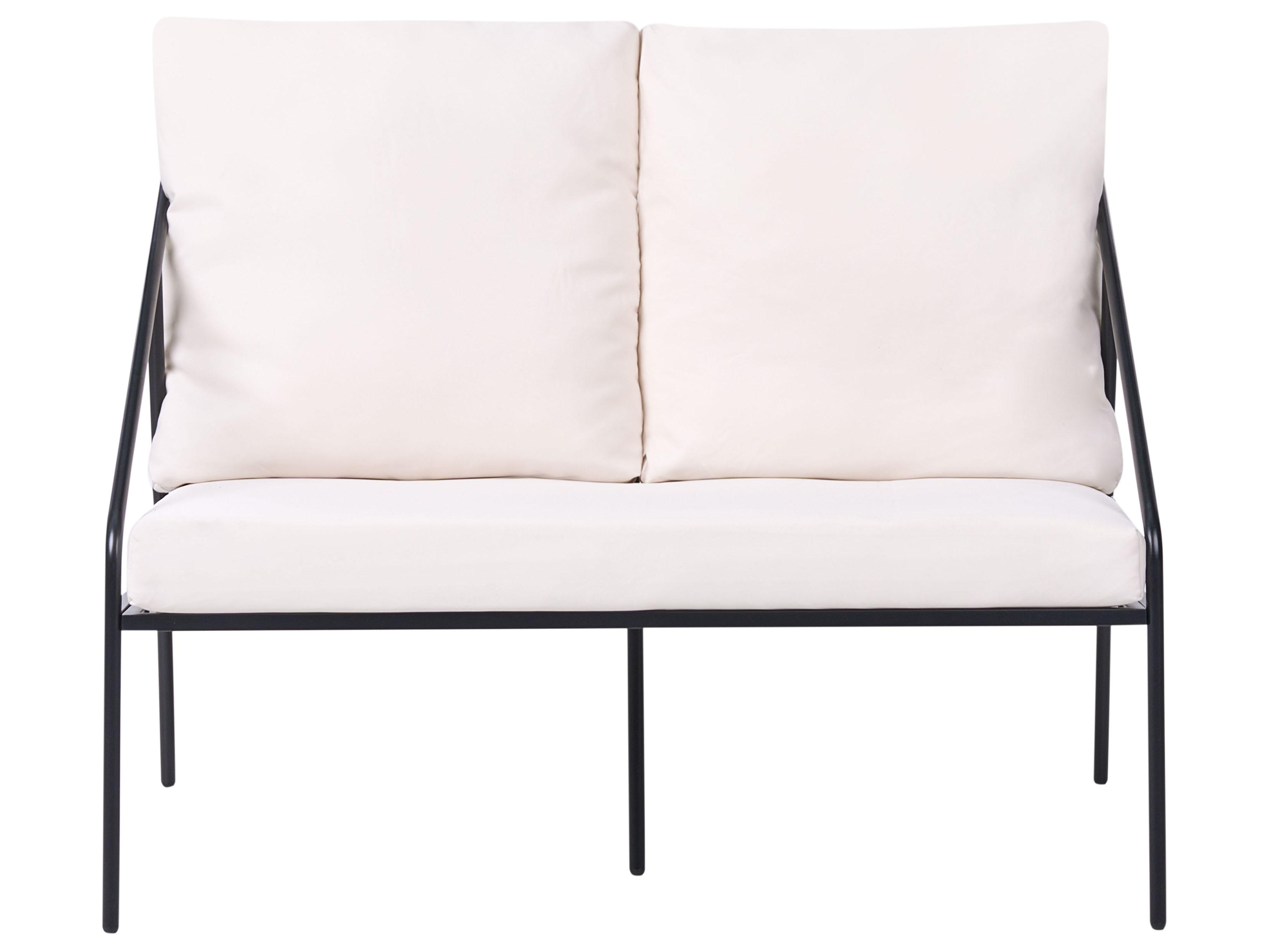 Loungeset met tafel 4-zits USTICA Metaal Zwart