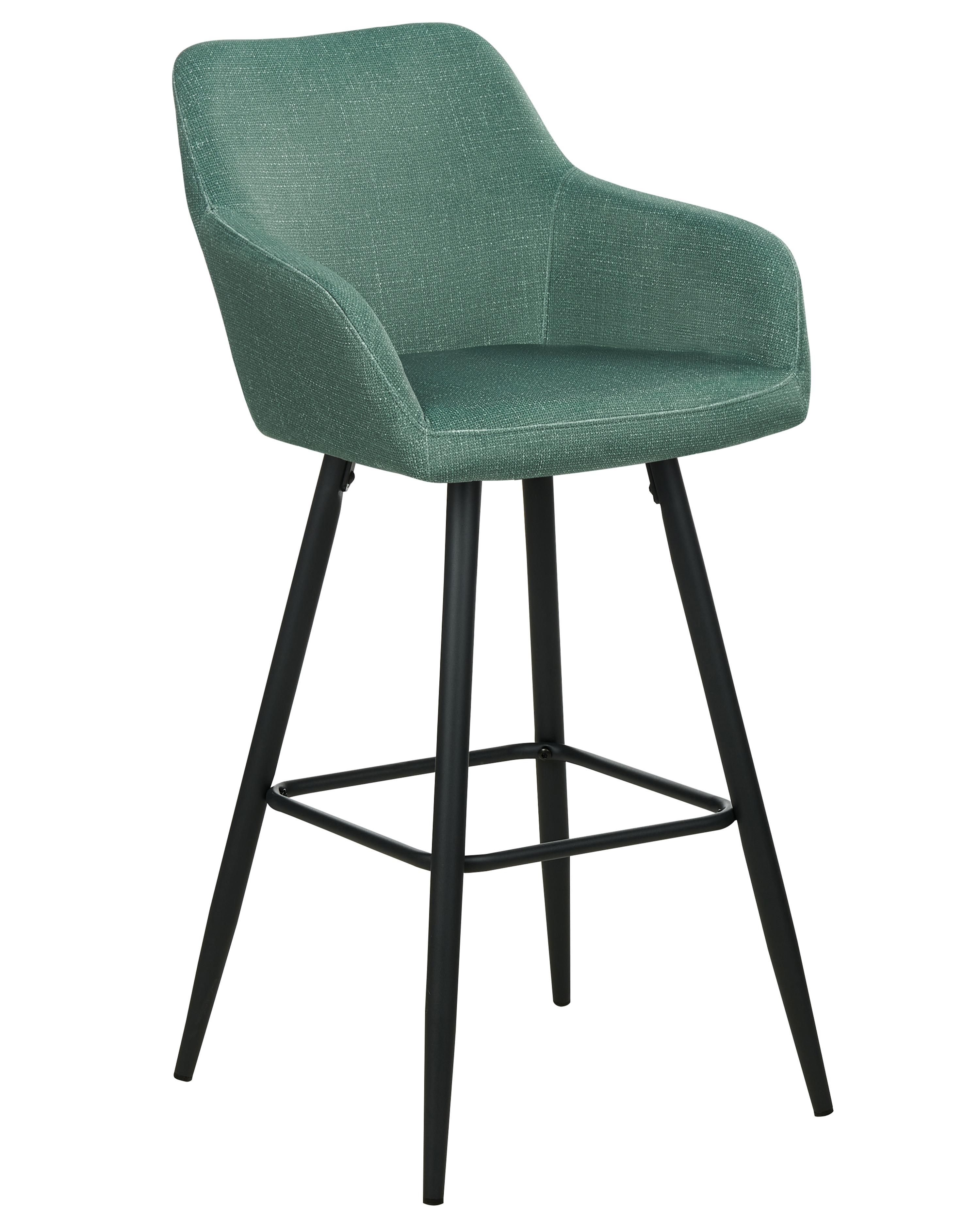 Set van 2 barstoelen CASMALIA Fluweel Donkergroen