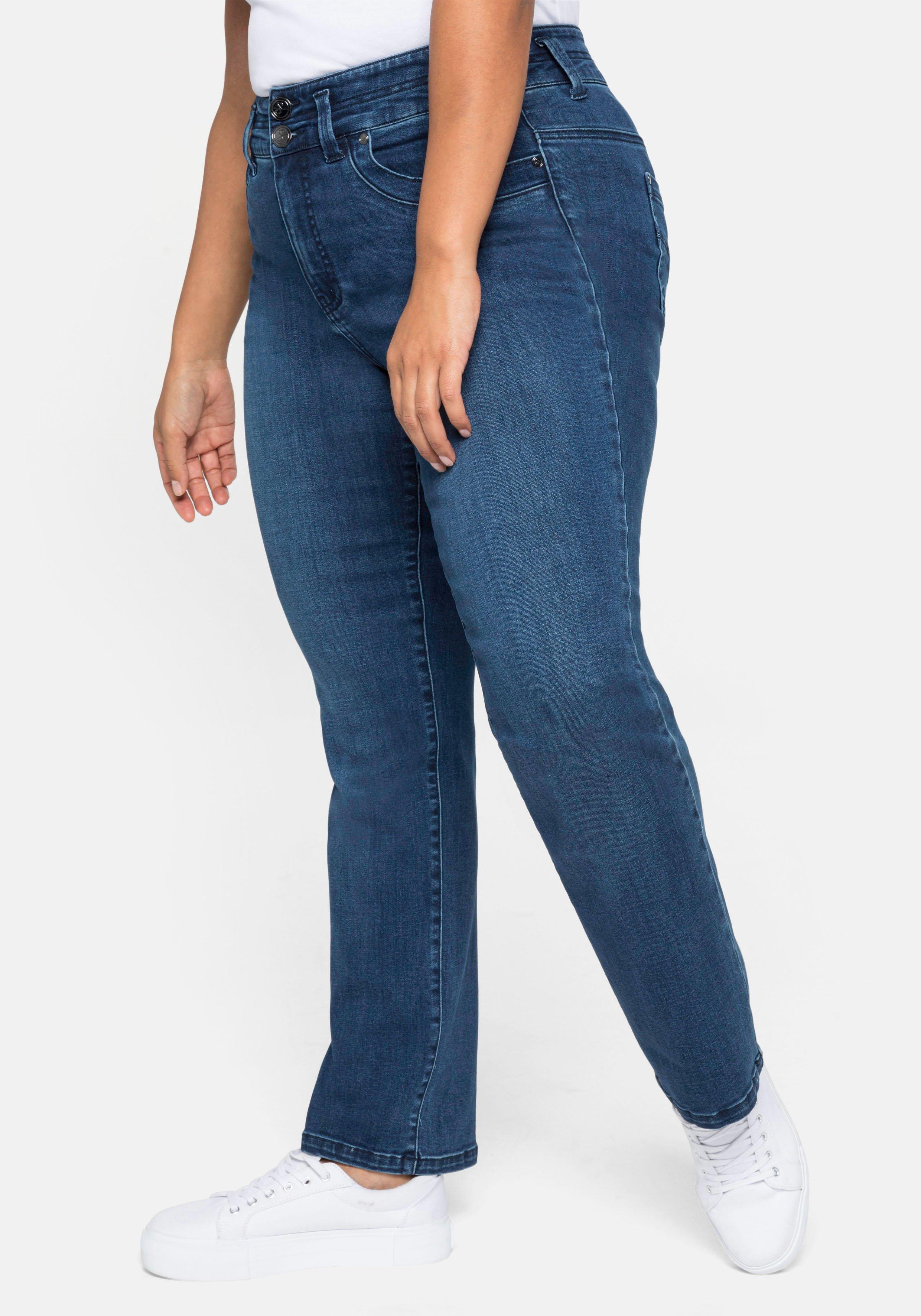 Gerade Jeans in Curvy-Schnitt MANUELA