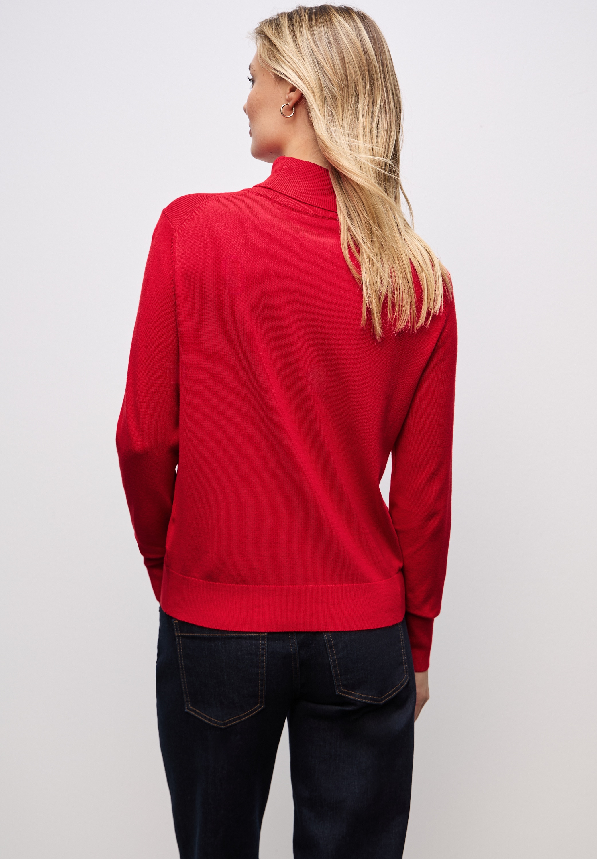 STREET ONE Rollkragenpullover , mit Viskose