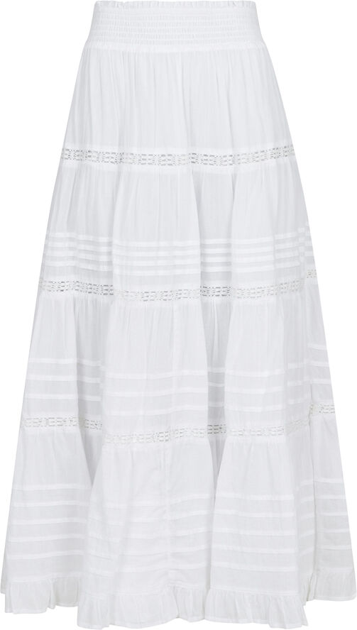 Neo Noir Felicia S Voile Skirt White