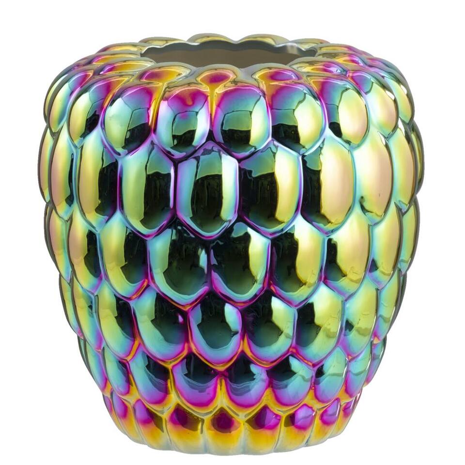 Vaas Fruit - multicolor - keramiek - 25xØ25 cm