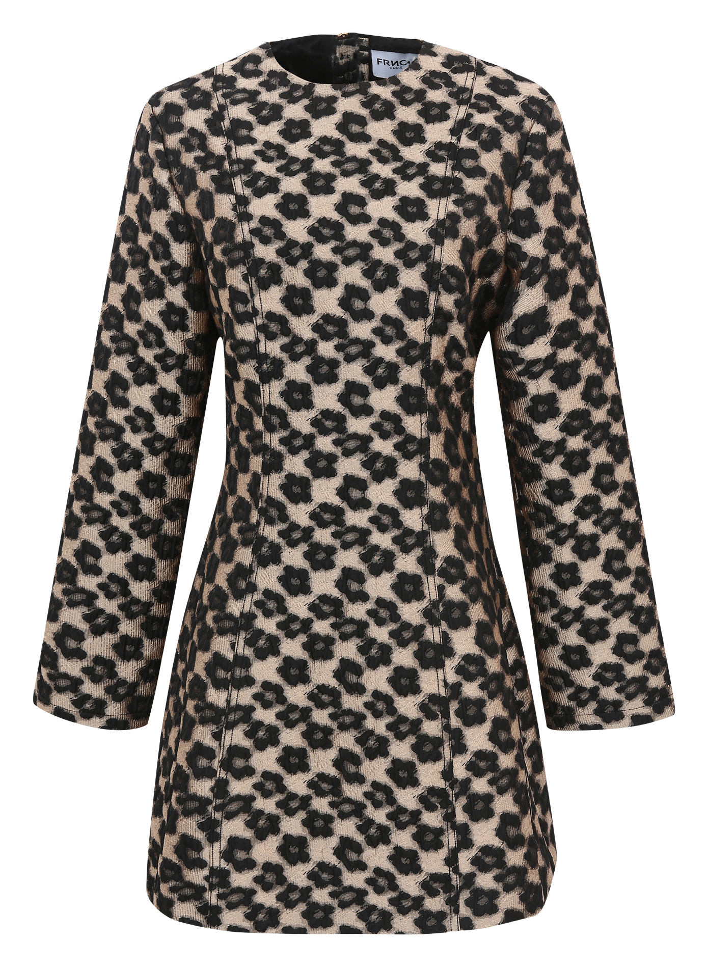 LETEZIA - Robe courte en jacquard | Marron
