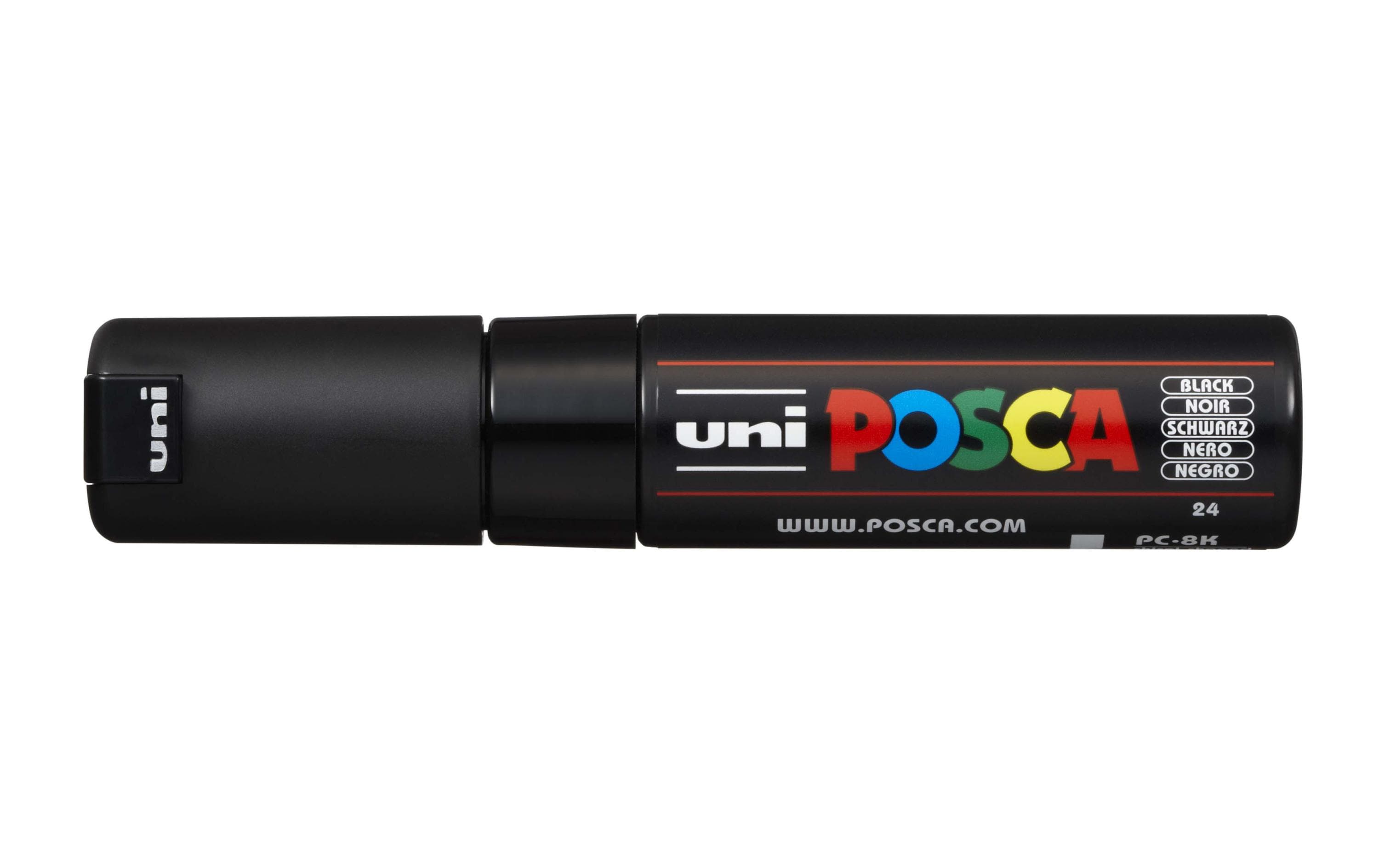 Permanent-Marker POSCA 8 mm SchwarzUniversell einsetzbarer Marker