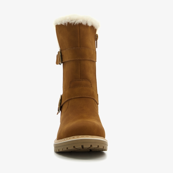 Blue Box gevoerde meisjes boots bruin cognac