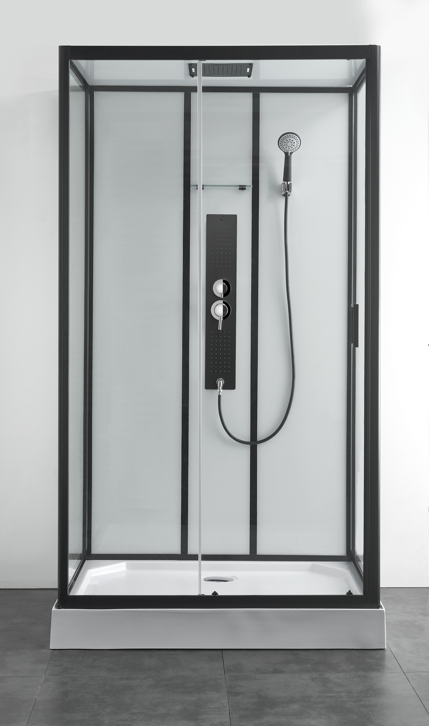 Saniclear Elite douchecabine 120x80cm met thermostaat kitvrij