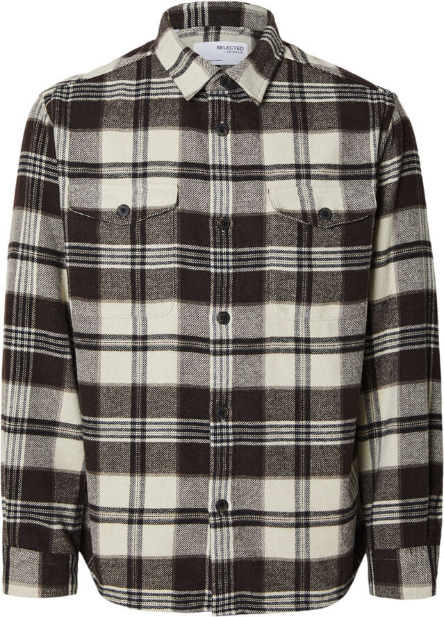 Selected Homme SLHMASON-PABLO CHECK OVERSHIRT Pure cashmere/checks