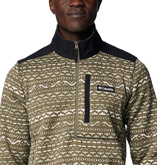 COLUMBIA - POLAIRE 1/2 ZIP WEATHER II PRINTED HALF ZIP M