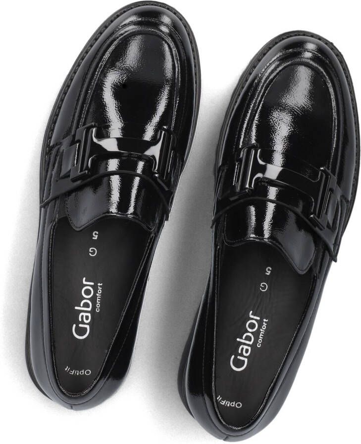 GABOR Loafers Dames 452 Maat: 42 5 Materiaal: Leer Kleur: Zwart