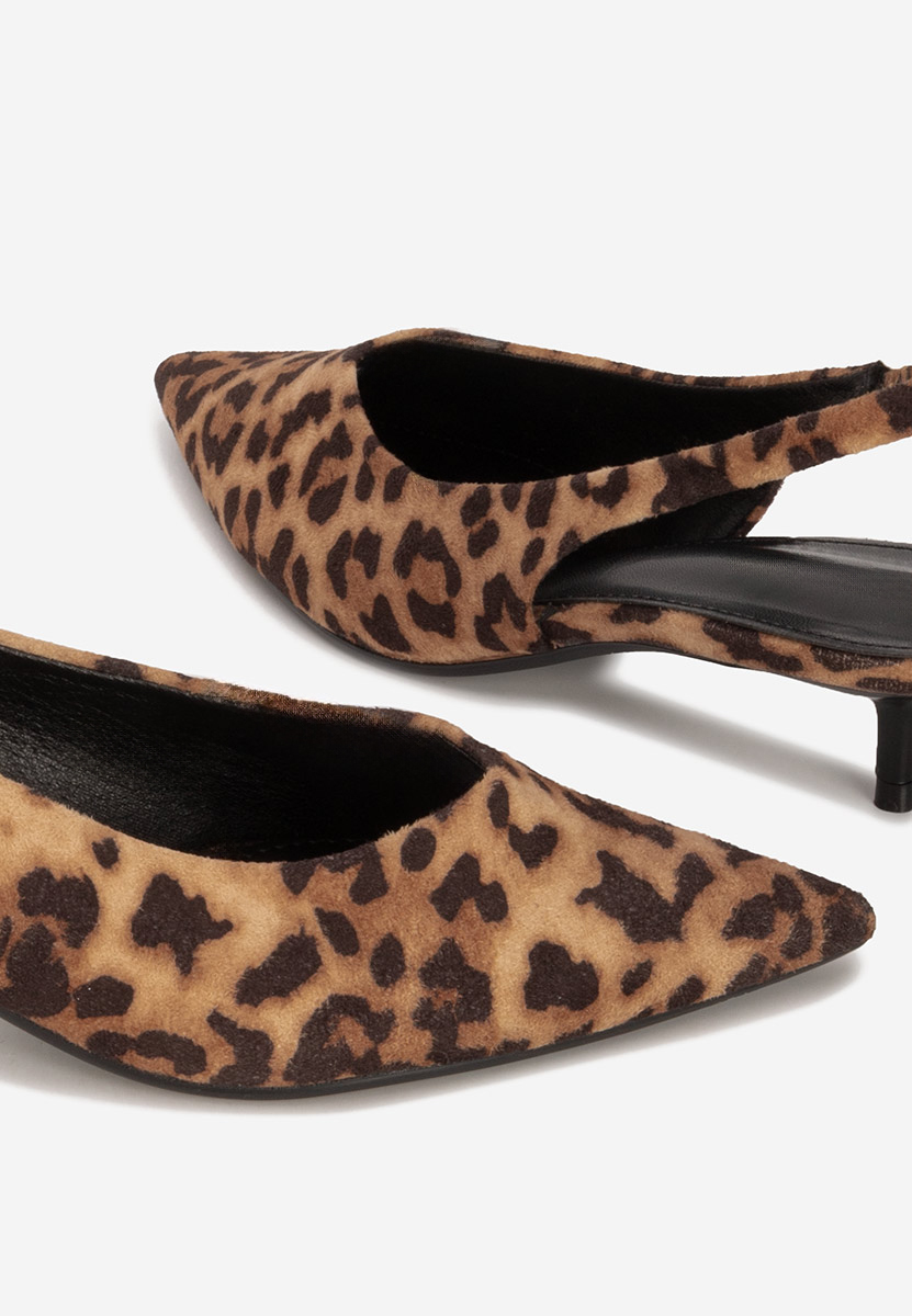 Chaussures slingback leopard Amadeea