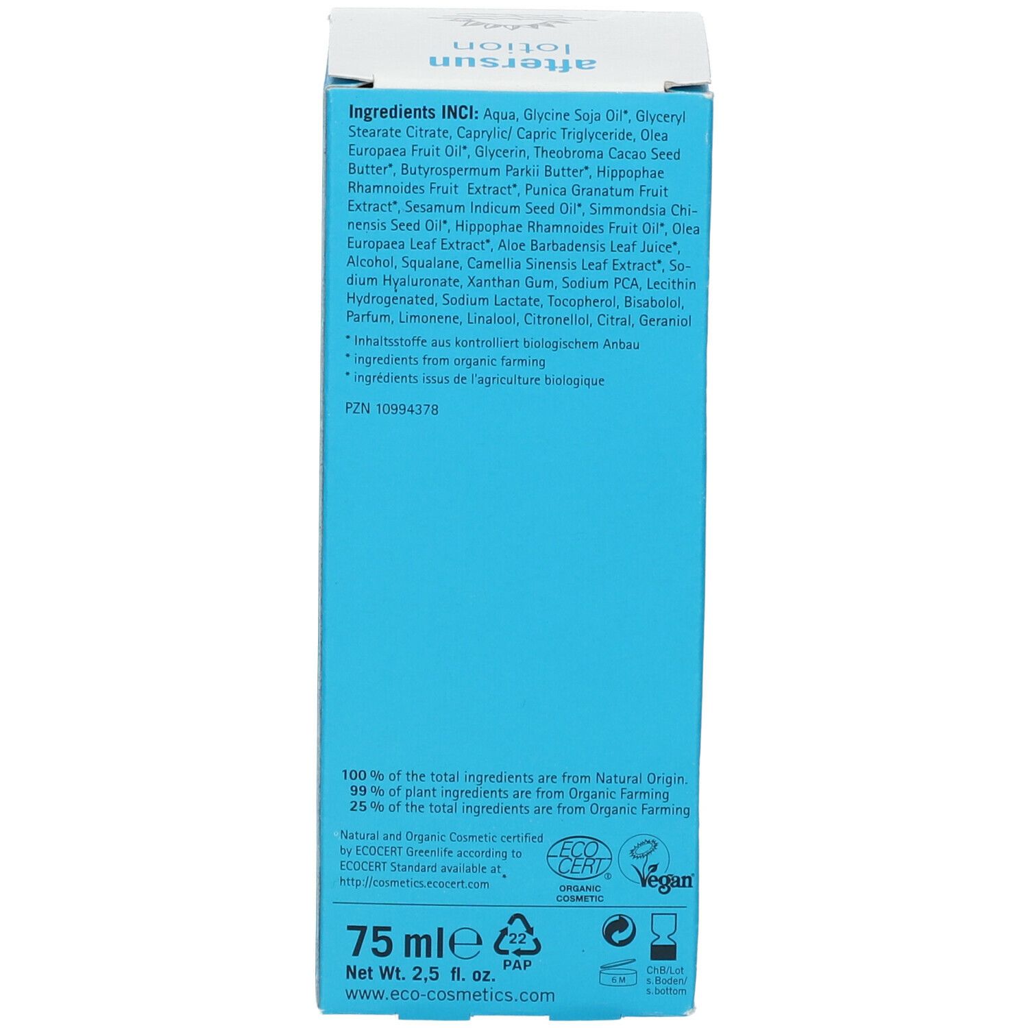 eco cosmetics AfterSun Lotion