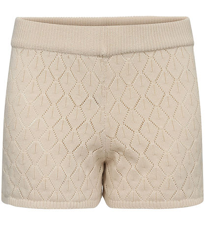 Sofie Schnoor Shorts - Strick - Jumana - Off White m. Lochmuster