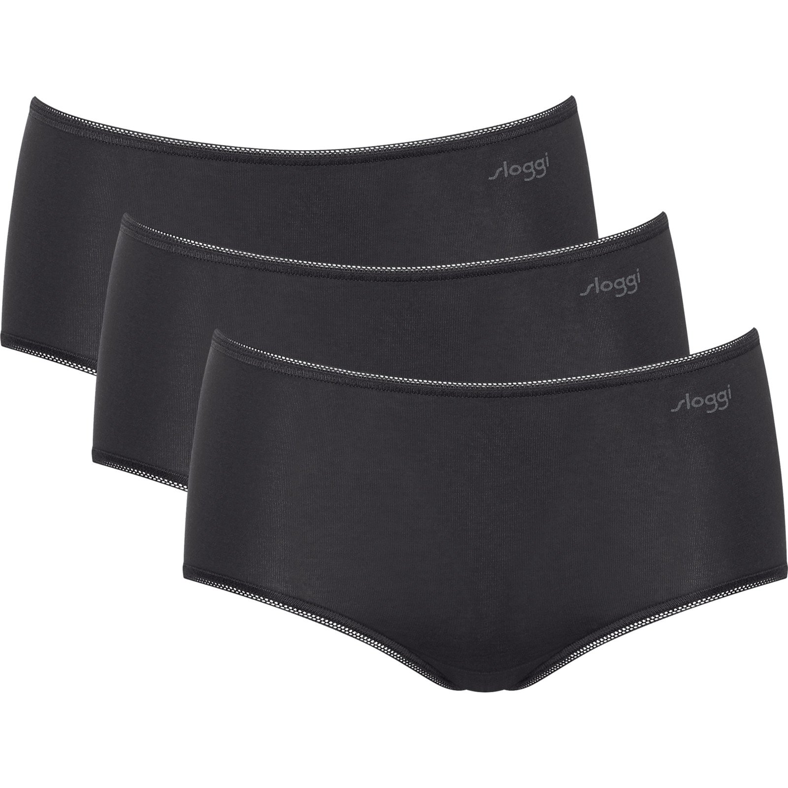 Sloggi Damen-Slip 3er Pack Pure Comfort Midi