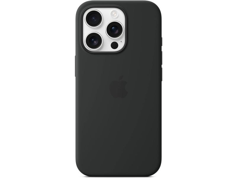 Apple Silicone Case mit MagSafe iPhone 16 Pro Schwarz Silikon-Backcover mit «MagSafe» für das  Apple iPhone 16 Pro